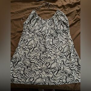 NWOT Abercrombie & Fitch Wavy Print Halter Dress